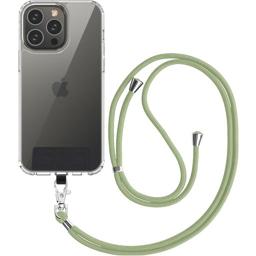 Mobigear Nylon Lanyard Universal-Handykette einstellbar - Grün