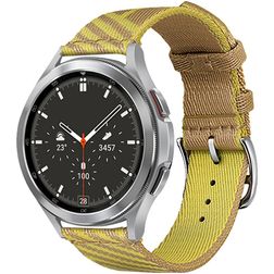 Mobigear Loop Nylon Smartwatch Armband Dornschließe - 22-mm-Universalanschluss - Gelb