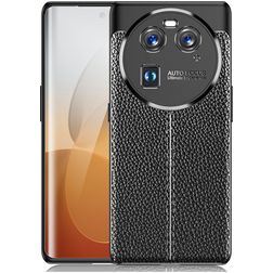 Mobigear Luxury OPPO Find X6 Hülle Flexibles TPU Backcover - Schwarz