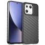 Mobigear Groove Xiaomi 13 Hülle Flexibles TPU Backcover - Schwarz