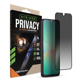 Striker Xtreme Impact Privacy Samsung Galaxy A26 Panzerglas Gehärtetes Glas Displayschutz Privacy - Hüllenfreundlich - Schwarz