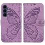 Mobigear Butterfly Samsung Galaxy S26 FE Hülle Klapphülle Geldbörse - Lila