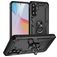 Mobigear Armor ring Samsung Galaxy A36 Hülle Hardcase Backcover Stoßfest mit Ringhalter - Schwarz