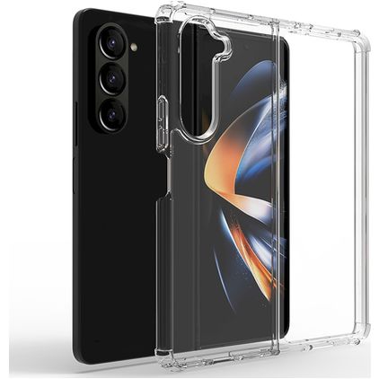 Mobigear Cushion Transparent Samsung Galaxy Z Fold 5 TPU (flexibel) Backcover Shockproof - Transparent