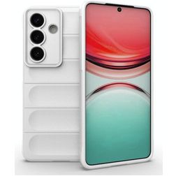 Mobigear Bumpy Samsung Galaxy S26 Hülle Flexibles TPU Backcover - Weiß