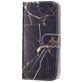 Mobigear Marble iPhone SE (2020) Hülle Klapphülle Geldbörse - Schwarz