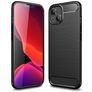 Mobigear Brushed Slim iPhone 14 Hülle Flexibles TPU Backcover - Schwarz