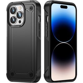 Mobigear Slim Armor iPhone 14 Pro Max Hülle Hardcase Backcover Stoßfest - Schwarz