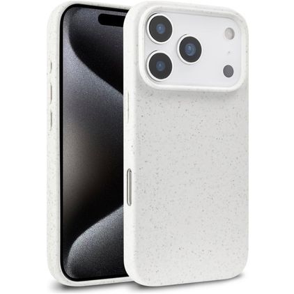 Mobigear Bio iPhone 18 Pro Hülle Umweltfreundliches Backcover - Weiß