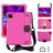 Mobigear HexStrap iPad Air 11 Zoll (2024) Hülle EVA Schaum Backcover + Schulterträger - Rot