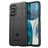 Mobigear Rugged Shield Motorola Moto G82 Hülle Flexibles TPU Backcover Stoßfest - Schwarz