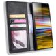 Mobigear Sensation Sony Xperia 10 Plus Hülle Klapphülle Geldbörse - Schwarz