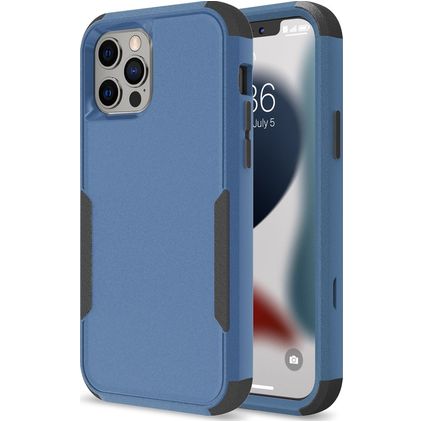 Mobigear Ultra Tough iPhone 14 Pro Max Hülle Hardcase Backcover Stoßfest - Schwarz / Blau