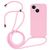 Mobigear Lanyard iPhone 14 Plus Silikon Handykette - Pink
