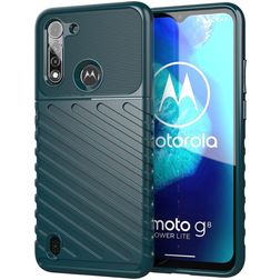Mobigear Groove Motorola Moto G8 Power Lite Hülle Flexibles TPU Backcover - Grün