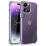 Mobigear Cushion Durchsichtig iPhone 15 Pro Max Hülle Flexibles TPU Backcover Stoßfest - Transparent