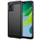 Mobigear Brushed Slim Motorola Moto E13 Hülle Flexibles TPU Backcover - Schwarz