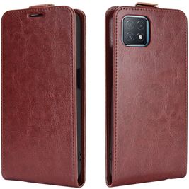Mobigear OPPO A73 5G Hülle Flipcase - Braun