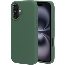 Mobiparts iPhone 16 Silikon Hülle Backcover - Forest Green