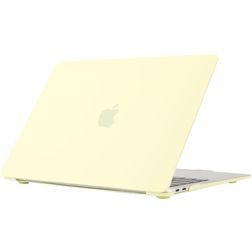 Mobigear Cream Matte MacBook Air 13 Zoll (2010-2019) Hardcase Hülle MacBook Case - Gelb - Model A1369 / A1466