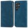 Mobigear Retro Slim Samsung Galaxy S25 Ultra Hülle Klapphülle Geldbörse - Blau