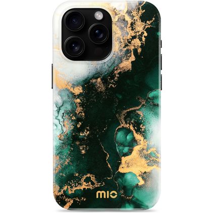 MIO iPhone 16 Pro Max MagSafe Hülle Hardcase Backcover - Green Marble