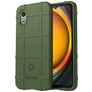 Mobigear Rugged Shield Samsung Galaxy Xcover 7 Hülle Flexibles TPU Backcover Stoßfest - Grün