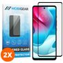 Mobigear Premium Motorola Moto G60s Panzerglas Gehärtetes Glas Displayschutz - Hüllenfreundlich - Schwarz (2er Pack)