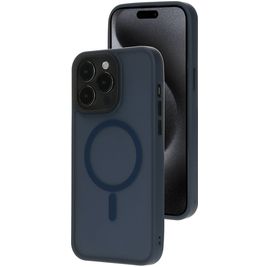 Mobiparts Hardcover iPhone 15 Pro Max MagSafe Hülle Hardcase Backcover - Satin Blue