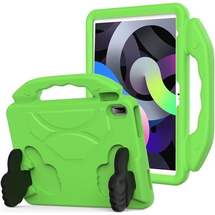 Mobigear Thumbs Up iPad 10 (2022) Tablet Hülle für Kinder mit Tragegriff - Grün