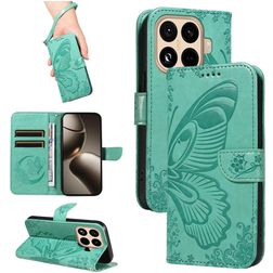 Mobigear Butterfly Xiaomi 15T Pro Hülle Klapphülle Geldbörse - Grün