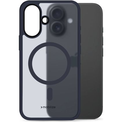 Mobilize Hybrid Pro iPhone 16 MagSafe Hülle Hardcase Backcover Stoßfest - Blau