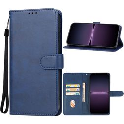 Mobigear Wallet Sony Xperia 1 V Hülle Klapphülle Geldbörse - Blau
