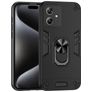 Mobigear Armor Ring Motorola Moto G54 Hülle Hardcase Backcover Stoßfest mit Ringhalter - Schwarz