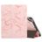 Mobigear Tri-Fold Marble iPad 6 (2018) Hülle Klapphülle + Stifthalter - Pink