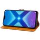 Mobigear Wallet HONOR 8X Hülle Klapphülle Geldbörse - Cognac