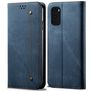 Mobigear Denim Slim Samsung Galaxy S20 Plus Hülle Klapphülle Geldbörse - Blau