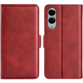 Mobigear Slim Magnet Samsung Galaxy S25 Edge Hülle Klapphülle Geldbörse - Rot