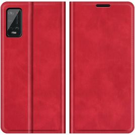 Mobigear Retro Slim Wiko Power U20 Hülle Klapphülle Geldbörse - Rot