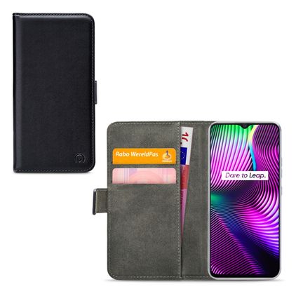 Mobilize Classic Gelly Wallet Realme 7i Hülle Klapphülle Geldbörse - Schwarz