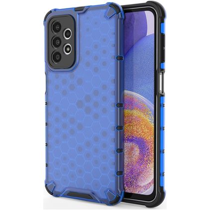Mobigear Honeycomb Samsung Galaxy A23 Hülle Hardcase Backcover Stoßfest - Blau