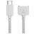 Mobigear Nylon Braided USB-C auf Apple MagSafe 3 Kabel 2 Meter - Weiß