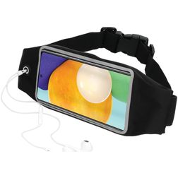 Mobiparts Comfort Fit Belt Handyhalterung Joggen Samsung Galaxy A52s 5G Sporthülle Neopren Gürtel - Schwarz