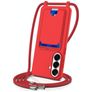 Mobigear Lanyard Card Samsung Galaxy S26 Plus Silikon Handykette mit Kartenhalter - Rot