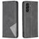 Mobigear Rhombus Slim Samsung Galaxy A55 Hülle Klapphülle - Schwarz