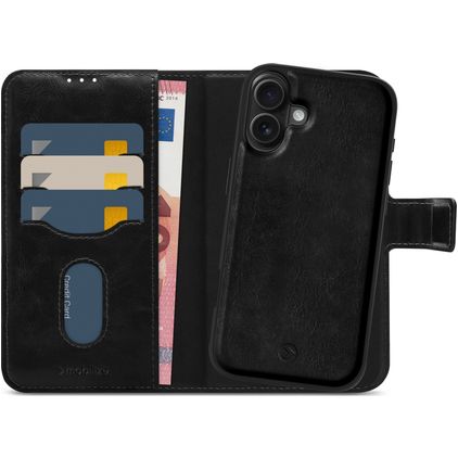 Mobilize MagSafe Gelly Wallet iPhone 16 Plus MagSafe Hülle Abnehmbare 2in1 Klapphülle Geldbörse - Schwarz