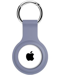 Xccess Keychain Apple AirTag Hülle Flexibles Silikon Schlüsselanhänger - Lavender
