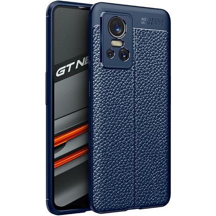 Mobigear Luxury Realme GT Neo 3 Hülle Flexibles TPU Backcover - Blau