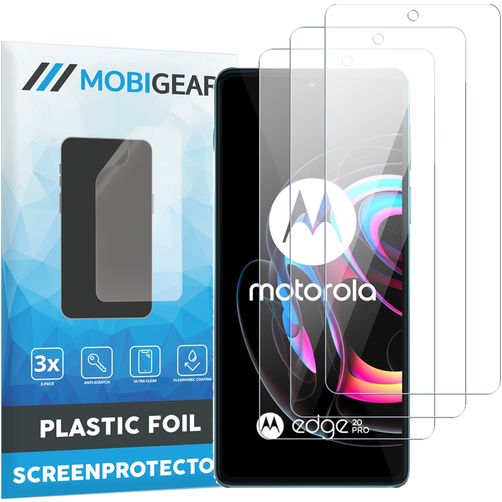 Mobigear Motorola Edge 20 Pro Displayschutz Schutzfolie - Hüllenfreundlich (3er Pack)
