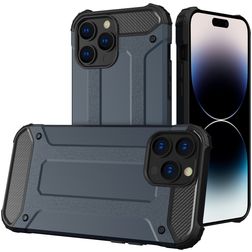 Mobigear Outdoor iPhone 15 Pro Hülle Hardcase Backcover Stoßfest - Marineblau
